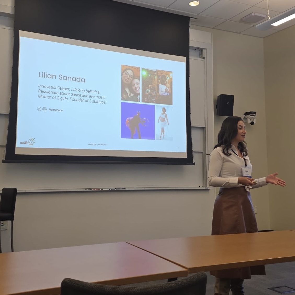 Palestra na Stanford GSB durante o programa LEAD